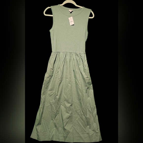 J. Crew Soft Green Sleeveless Maxi Dress - Picture 2 of 4